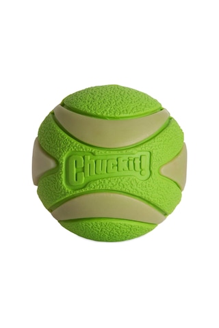 Chuckit Max Glow Squeaker Gece Parlayan Sesli Köpek Oyun Topu - Yüksek Zıplama Gücü, Doğal Kauçuk, Suda Batmaz