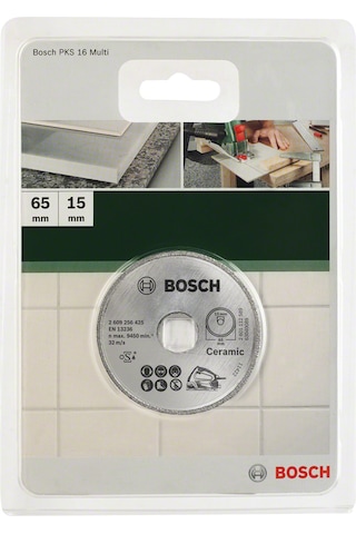 Bosch - Seramik İçin Pks 16 Multi Uyumlu Elmas Kesme Diski 65 X 15mm