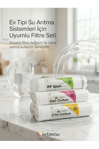 Su Arıtma Cihazı İçin 3 Lü Filtre Seti