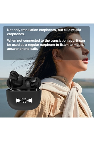 Geeroyoo - A8 Dil Çevirici Bluetooth 5.3 Kulak İçi Kulaklık