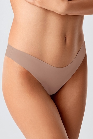 Kompedan Kadın Dikişsiz Lazer Kesim Brazilian Külot Cappuccino 9204 Sütlü Kahve