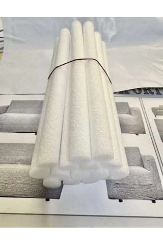 StarMall Süngerli Çubuk Koltuk Örtüsü Sıkıştırma Aparatı 10 Adet Beyaz