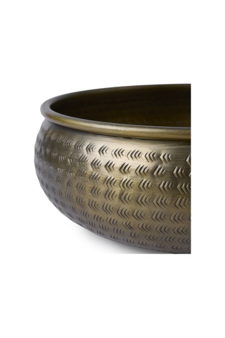 Yargıcı Yuvarlak Metal Dekoratif Kase 30x10 Cm 26knha1074n St