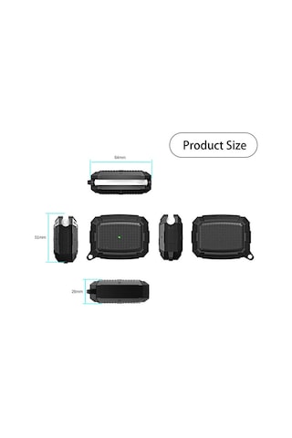 Lexroo Apple AirPods Uyumlu Pro Kılıf Airbag 10 Silikon - Lacivert
