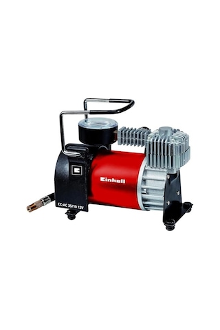 Mini Kompresör Cc-ac 35/10 12 V Maks. 10 Bar, 35 L/dak Hava Çıkışı, Çakmak Soketi İle Bağlantı, Manometre, 4 E