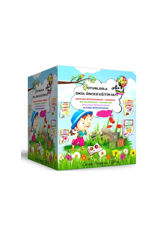 Oyunlarla Okul Öncesi Eğitim Seti (4 Set Bir Arada)