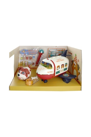 Sesli Sevimli Köpek Ve Yolcu Uçağı - Kahverengi