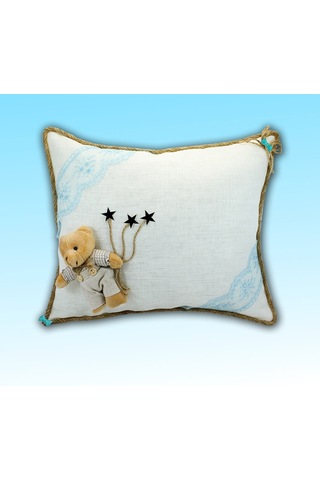 Süslebabypartystore Takı Yastığı, Keten Kumaş - Erkek Bebek Çok Renkli