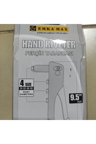 Emka Max Perçin Tabancası 9.5 İnçh 2,4-3,2-4,0-4,8 Hand Rıveter