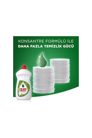 Fairy Elma Kokulu Sıvı Bulaşık Deterjanı 4 x 650 ML