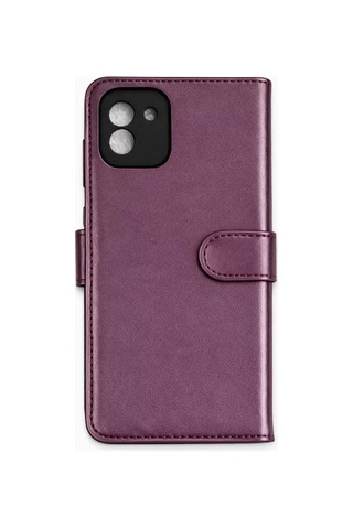 Newface Samsung Galaxy Uyumlu A03 Core Kılıf Trend S Plus Kapaklı Kılıf - Mor Diğer