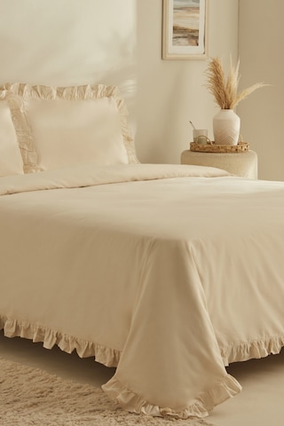Karaca Home Pure %100 Pamuk Çift Kişilik Nevresim Takımı Açık Bej