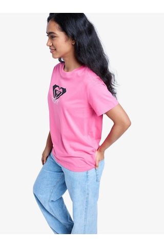 Roxy Ocean Road Art Kadın T-shirt-erjzt06015 Fuchsia Purple - Solid