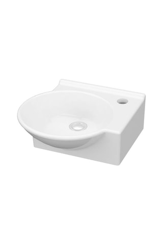 Idevit Myra Karavan Mini Köşe Lavabo 33 x 36 Sağ / Sol Sağ-Sifonsuz