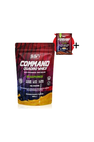 SSN Sports Style Nutrition Command Quadro Whey 450 Gr (muz-mango) Protein Tozu