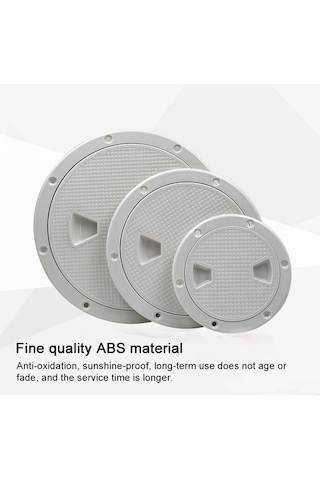 Novahub Abs Kayık Kapağı - Kaymaz Desenli 4in/6in/8in, Kayma İzlenimi Yoksun