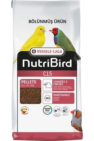 Nutribird C15 Kanarya Finch Pelet Yem 1Kg Bölünmüş Ürün