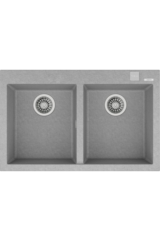 Teka Forsquare 790 Tg Çift Hazneli Tegranite+ Eviye - Stone Grey - 115260015