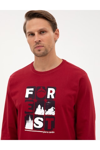 Pierre Cardin Erkek Bordo Pijama Takım 50322655-900 Bordo