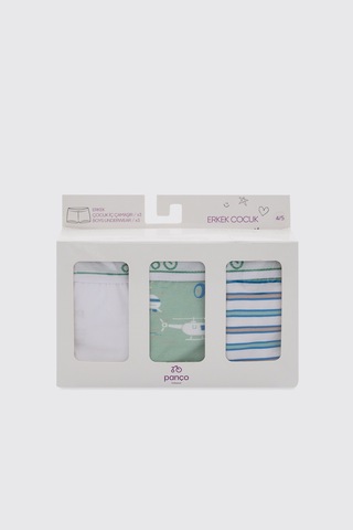 Panço Erkek Çocuk 3'lü Boxer Set 2612bk14004 Renkli