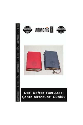Deri Defter Yazı Aracı Çanta Aksesuarı Günlük Çok Renkli