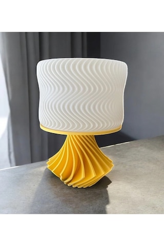 Elegance Tasarım 3d , Ev Dekorasyon , Bohem , Vintage , Dekoratif Abajur - Sarı Çok Renkli