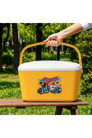 20 Lt Buzzy Retro Buzluk Termos 1179 Cooler Box -394 Sarı