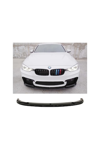 Bmw F30 M3 V2 Ön Lip Parlak Siyah Plastik Ön Ek Karlık 2012 - 2018 Karlık+bodykit+ek