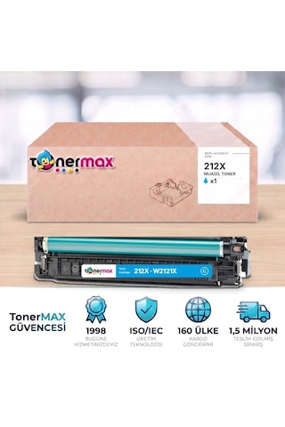 Hp 212x W2121x Mavi Uyumlu Toner - Çipli / Color Laserjet Enterprise M554 / M555 / Mfp M578