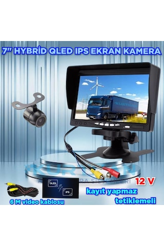 7 İnç Qled Ips Ekran Ve 1 Adet Kelebek Kamera Kayıt Yapmaz 12 V