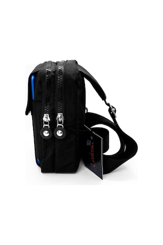 Lederax Krinkıl Mini Çapraz Göğüs Çantası Bodybag Ld49 Siyah