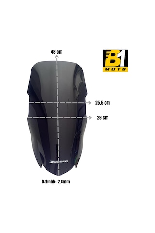 Bajaj Dominar 250 / 400 2017-2024 Uyumlu Ön Cam Füme