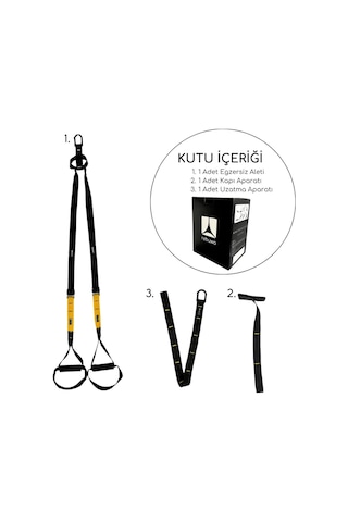 Rebuwo Suspension Trainer Cross Training Pro Egzersiz Seti Sarı