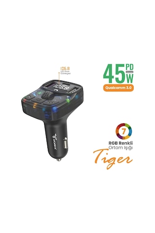 Lexroo Bluetooth Fm Transmitter Usb Flash Destekli - Net Ses Deneyimi
