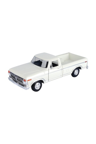 Motormax 1977 Ford F-150 Custom Pickup Beyaz 1/24 Model Araba