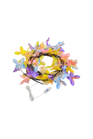 1.8m 96-led Renkli Kelebek Asma Dize Işıklar, 8 Mod Uzaktan Kumandalı Usb İç Mekan Dekoratif Işıklar