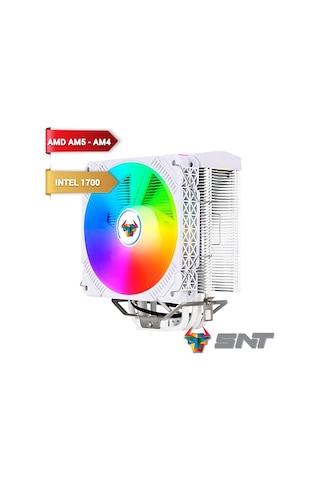 Snt Lc-400w 120 Mm. Argb Amd Intel İşlemci Soğutucu Beyaz