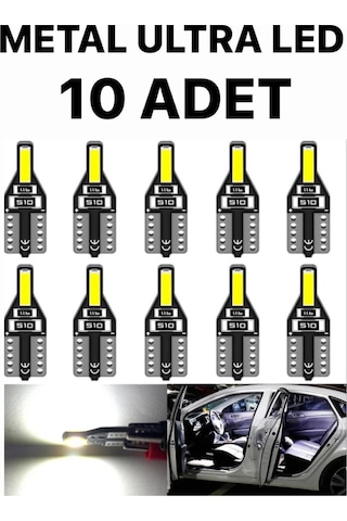 T10 Led Nesil Suya Dayanıklı Metal Kasa Beyaz UltraLed 10 Adet