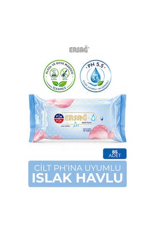 Islak Havlu 85 Adet Tekli