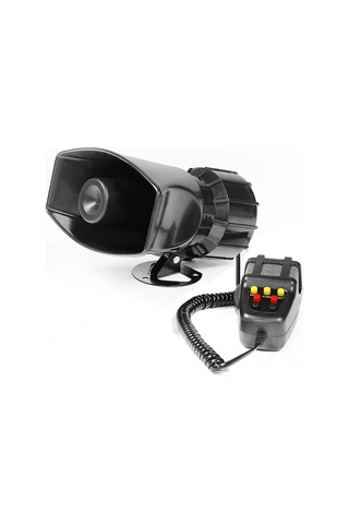 Pazly Yeni 7 Sesli Loud Araba Uyarı Alarmı Hoparlör 12v, Kamyon, Araba, Rv, Tekne İçin Universal Hoparlör Ve Pa Mikrofon Sistemi