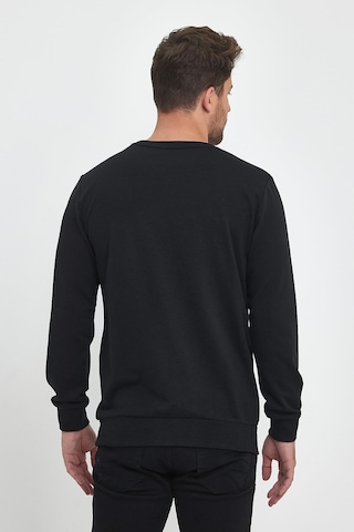 MMetalic Siyah Erkek Supermagic Göğüs Baskılı Basic Sweatshirt 001