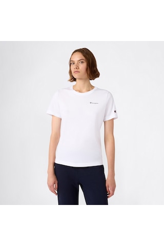 Champion Ss Regular Fit Kadın Beyaz T-shirt 118408 2800324