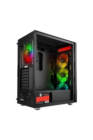 Powerboost Pb-p3701b Atx Argb Fan 80+ Siyah 650w Gamıng Kasa