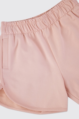 Panço Kız Çocuk Şerit Detaylı Açık Pembe Şort 2621GK07003