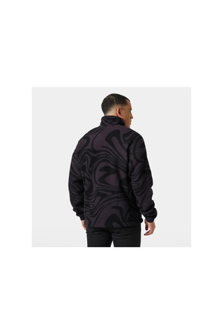 Helly Hansen Panorama Prınted Pıle Snap Mont Black Grape