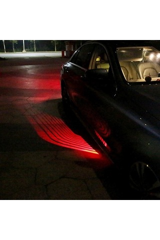Wondernest 2 Adet Dc 8-36v Hayalet Gölge Melek Kanat Projeksiyon Lamba Araba Kapı Led Karşılama Işığı Kırmızı Kırmızı Işık