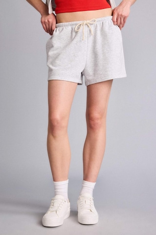 Defacto Standart Fıt Sweatshirt Kumaşı Şort G7956ax26hsgr256 Gri-gr256