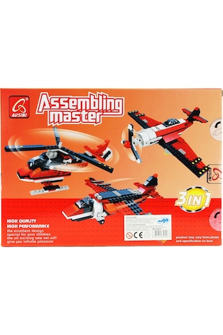 Ausini Assembling Master 3 İn 1 265 Parça Hava Araçları Seti