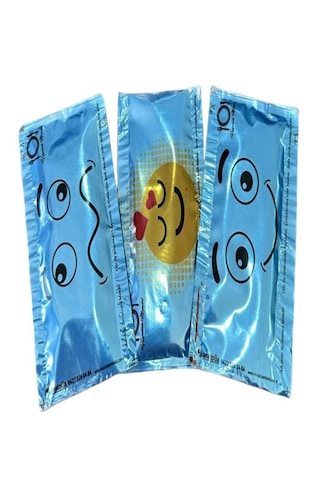 Tek Kullanımlık Islak Mendil 500 Adet 6x10 CM Emoji Baskılı