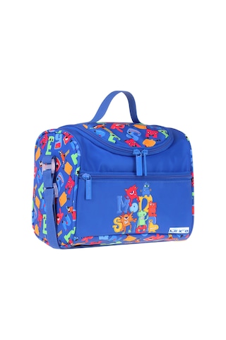 Kaukko Kids Erkek Çocuk Moster Baskılı Isı Yalıtımlı Okul Beslenme Çantası Mavi - L5405